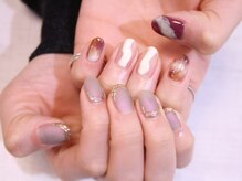 ラルネイル 大宮(Lull. nail)/＊ニュアンス＊アシメ＊