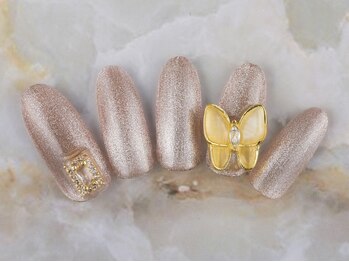 ネイルプラザ 河原町OPA店(NAIL PLAZA)/トレンド★蝶々×マグネイル