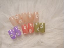 リットネイル(Lit nail)/ぷっくりデイジー＿