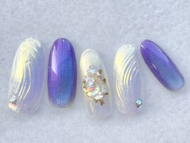 ニュアンス冬ネイル