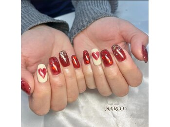 ネイルサロン マルコ(nail salon MARCO)/ハートネイル ¥7.590