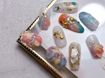 サニーデイズ ネイルアンドビューティー 曙橋店(SunnyDays Nail&Beauty)/マーメイドアート