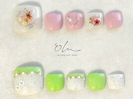 3月フットネイル定額【Spring】