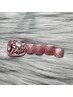 【KAHO限定フットデザイン】ピンク埋め尽くしネイル￥8085