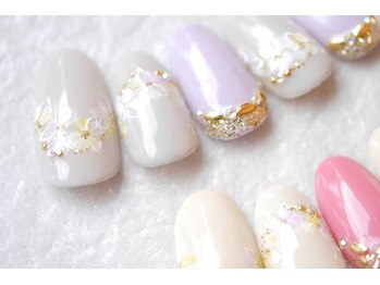 ネイルサロン ブリオン(Nail Salon Bullion)/フラワーリースネイル