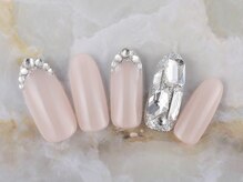 ネイルプラザ 河原町OPA店(NAIL PLAZA)/ストーンフレンチネイル