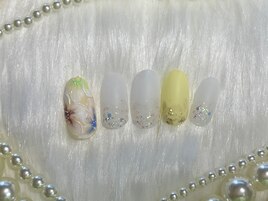 すりガラスネイル