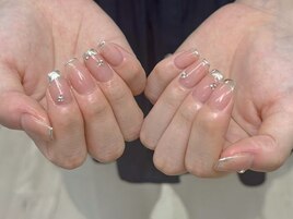 パラジェル/上品ミラーネイル