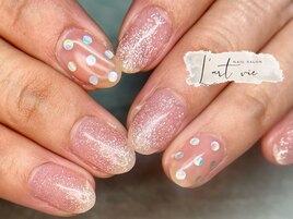 シンプルアート×水玉