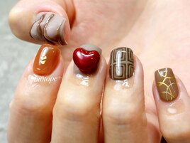 バレンタインネイルデザイン浦和