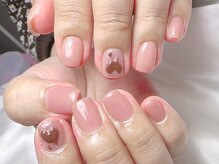 シェリーピンク(cherie pink)/バレンタイン2本アート