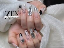 ゼン ネイル デザイン 池袋(ZEN NAIL DESIGN)/長さだしやり放題×つけ放題