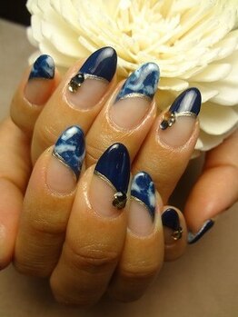 キャプラスネイル プリマ/marble french