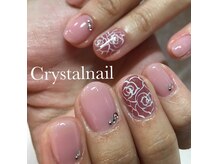 クリスタルネイル ボンベルタ橘店(CRYSTAL NAIL)/花柄ネイル