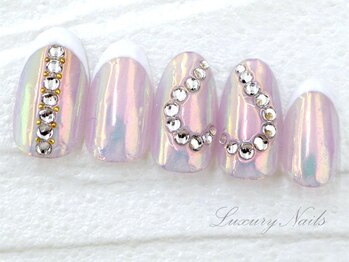 ラグジュアリー ネイルズ(Luxury Nails)/オーロラ*ハートNail