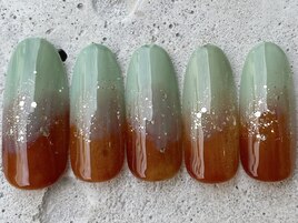 ニュアンスもやラメ ¥10000