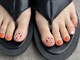 ミスネイル うるま江洲店(Ms.naiL)の写真/フットネイルを今っぽく♪お仕事柄ネイルが出来ない方もフットなら思う存分楽しめちゃう♪ハンドとSETも◎