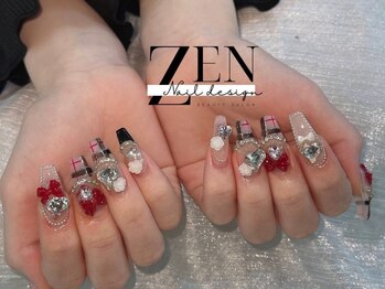 ゼン ネイル デザイン 池袋(ZEN NAIL DESIGN)/* 長 さだしやり放題×つけ放題