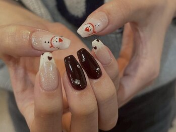 Narumi限定雪だるまネイル