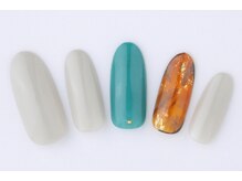 エムスラッシュ ネイル 新百合ヶ丘店(M.SLASH)/べっ甲ワンカラー