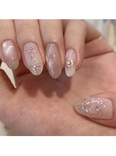 ウサギネイル 新大久保店(usagi nail)/ピンクネイル
