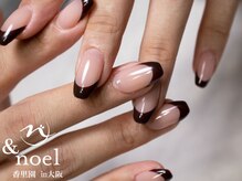 ノエル(Noel)/秋冬ネイル　ボルドーブラウン