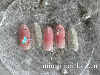 ミニュイネイルバイゼン(minuit nail by Zen)/パーツ付き定額デザインコース