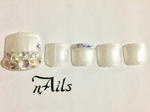 ネイルズ(nAils)/パールホワイト×ホログラム