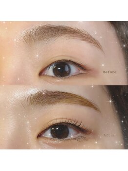 ラミュウ 国立(LA.MIU)/眉カット付ラッシュリフト¥6300