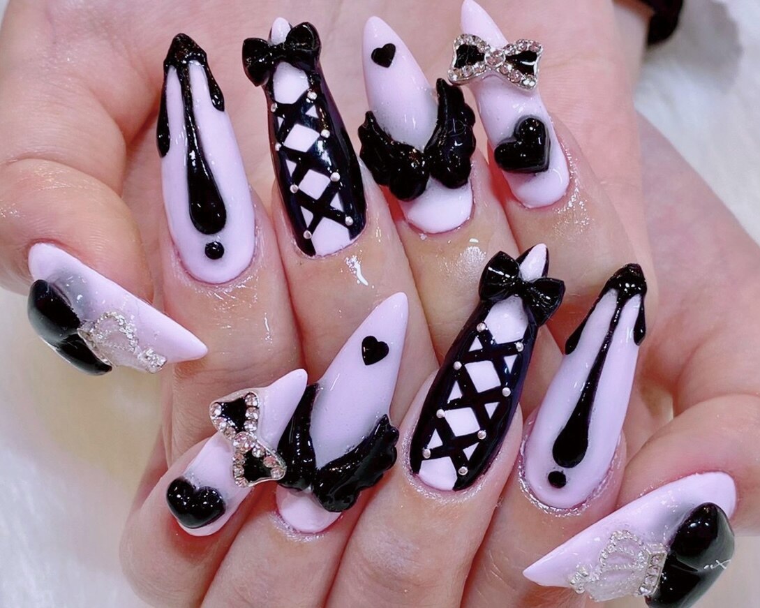 痛ネイル　ゆめかわネイル　 地雷ネイル 　ゴテゴテネイル　派手ネイル fit=scale-down,w=1200