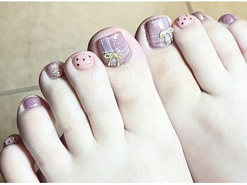 プロモート 岡山城下店(Promote)/チェックフットネイル【岡山】