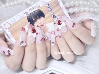 リンドネイル バイ モカ アンド ララ(Lind nail by moca and LaLa)/【mizuki】さくらんぼネイル