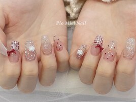 レッドリボン×ツイード×ハート