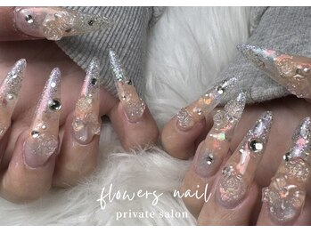 フラワーズネイル(flowers nail)の写真/持ち込みデザインも◎！アプレGel-Xチップ長さだしで叶う韓国・ワンホンネイル♪