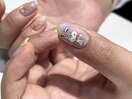 【手描きアートネイル】