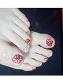 モンスリールネイル 吉祥寺店(Mon sourire nail) お花のデザイン。