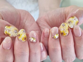 ネイルフロンティア 吉祥寺(NAIL FRONTIER)/ひまわりニュアンス11980円