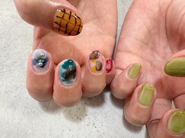 アシメデザイン5本アートコース