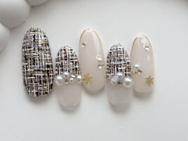 ツイードネイル/8000円