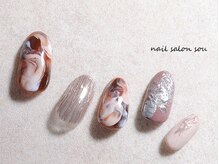 ネイルサロン ソウ 心斎橋店(Nail Salon Sou)/カフェラテnail♪