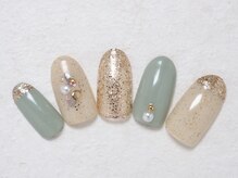 シックネイル(CHIC nail)/くすみカラーニュアンスネイル