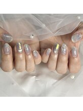 シードットネイル(Cee.nail)/キラキラ×ニュアンス