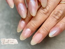 ラウヴィ(L'artVie)/シンプルアート×バカラネイル