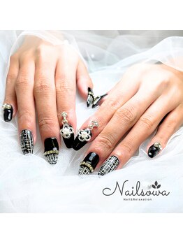 ソワ(sowa)/ブラック×ツイードで大人モード