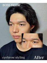 ボス ブロウ 天白店(BOSS BROW)/【メンズ眉毛】before  after