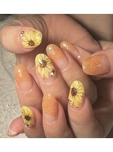 エムズネイル サベージ(M's nails Savage)/ひまわりネイル