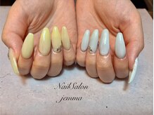 ジェンマ(JEMMA)/パステルアシンメトリーネイル