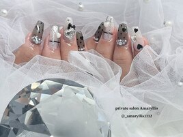 可愛いモノトーンネイル♪