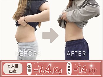 たどころ整骨院/産後骨盤矯正ダイエットの結果！