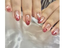 ムーンネイル(moon nail)/ハートホロネイル